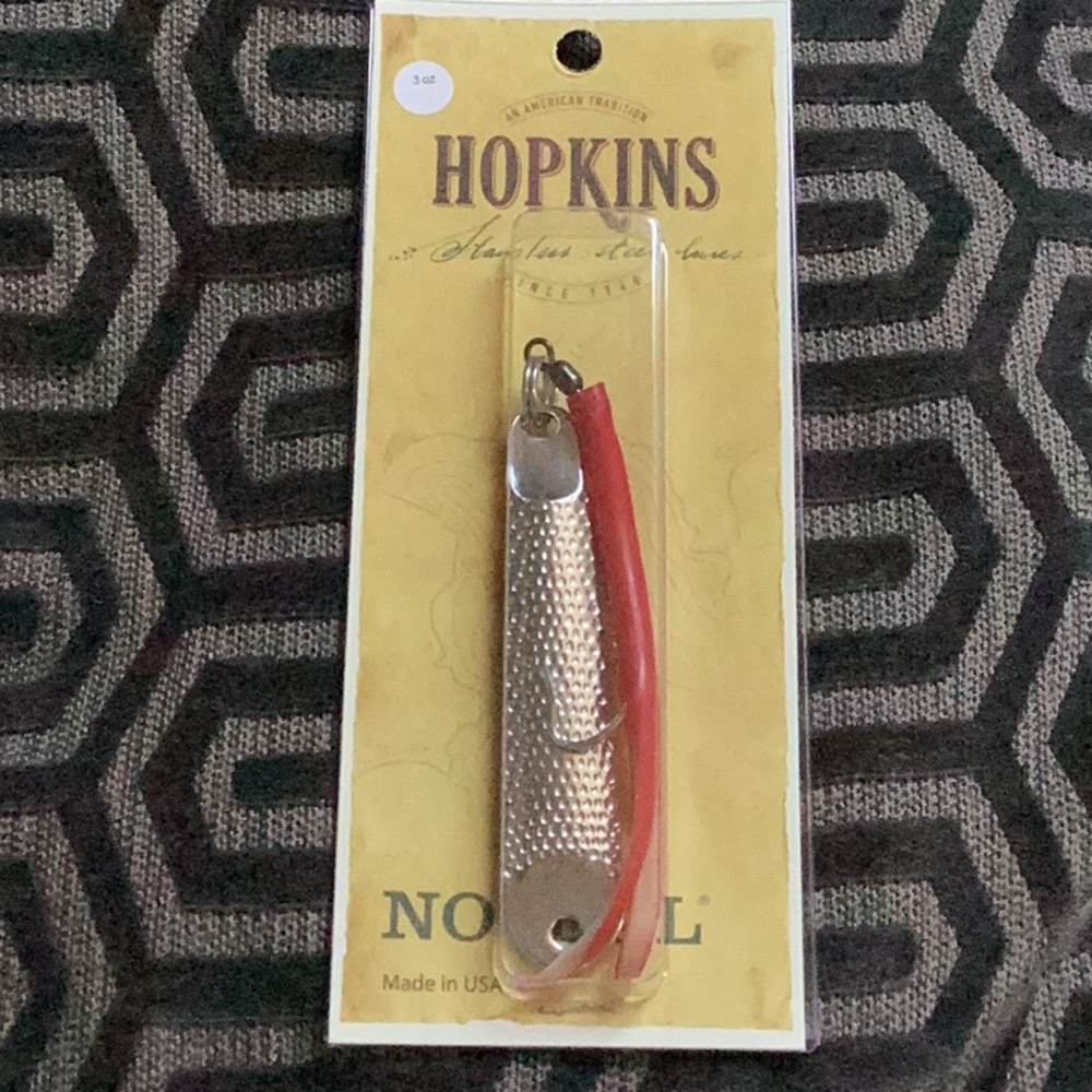 Hopkins 3oz stainless steel fishing lure NO=EQL. 4HTR